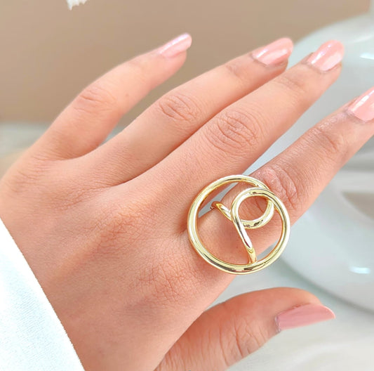 ROUND SHAPE TWISTED RING 40