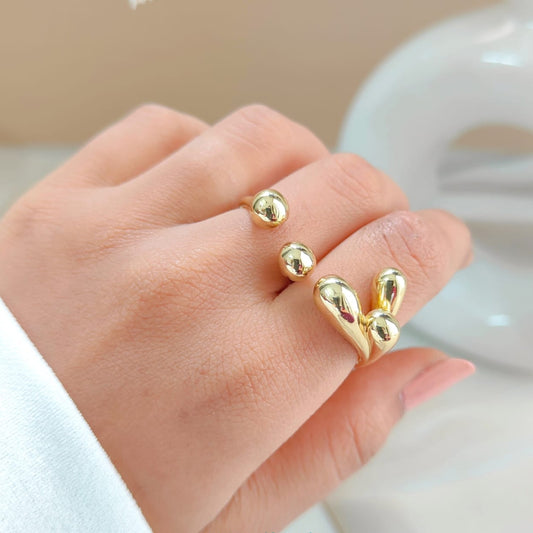 STATEMENT TWO FINGER RING 407