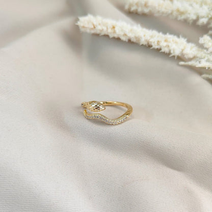 DIAMOND TAIL SNAKE RING 410