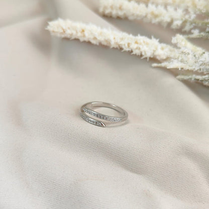 TOP OPEN SILVER RING 379