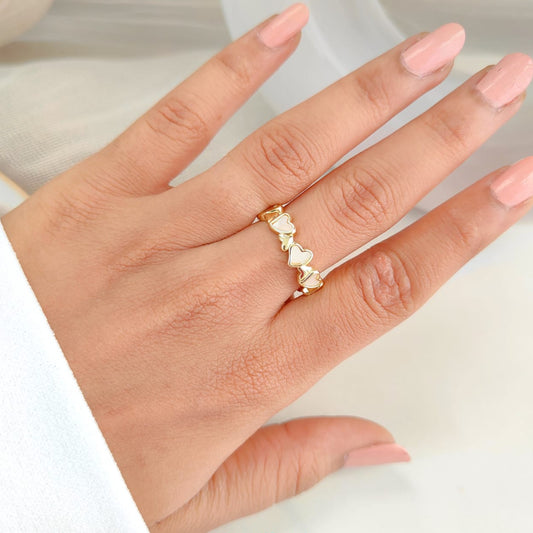 MOTHER OF PEARL HEART RING 425