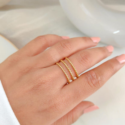 TRIO LINES RING