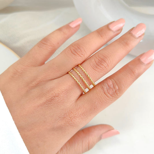 TRIO LINES RING