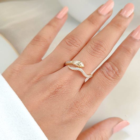 DIAMOND TAIL SNAKE RING 410