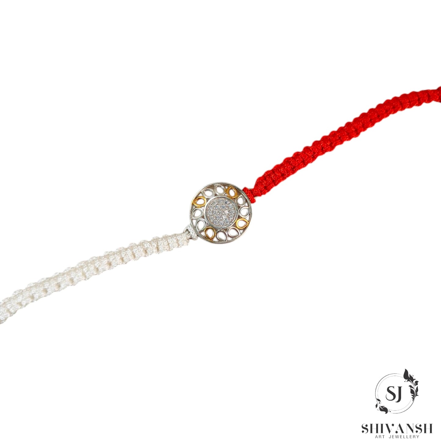 Designer 92.5 Sterling Silver Rakhi
