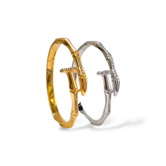 ONE SIDE NAIL 18K GOLD PLATED BRACELET
