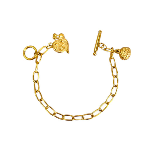 GOLD SHELL BRACELET