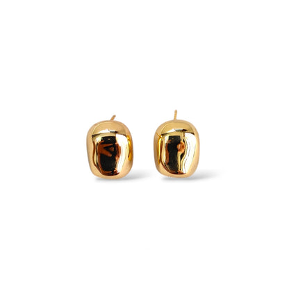 GOLD OVAL DOME STUD