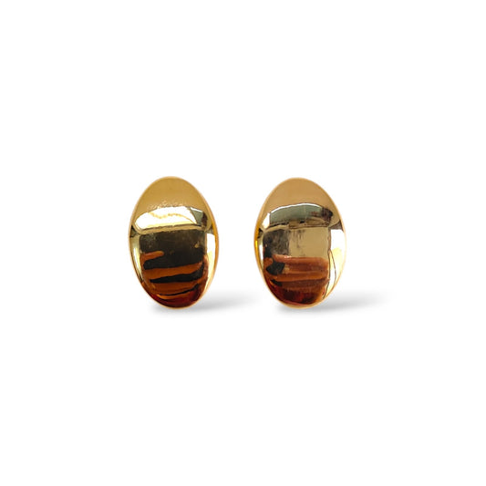 GOLD OVAL STUD