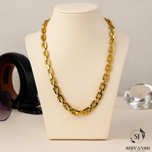 Men’s Gold Plated Box Link Chain