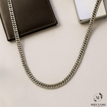 Men’s Silver Plated Cuban Link Chain