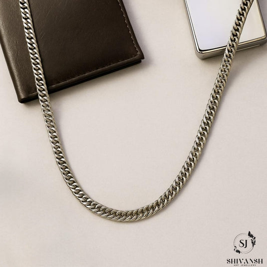 Men’s Silver Plated Cuban Link Chain