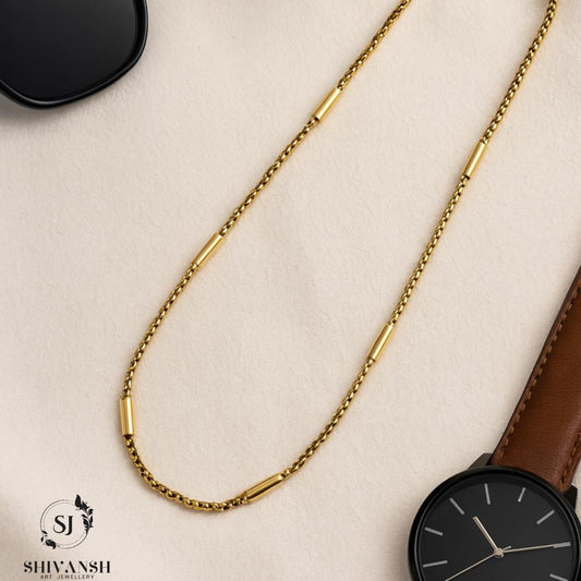 Classic Gold Finish Chain for Men