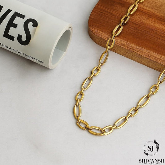 Men’s Gold Plated Oval Link Chain