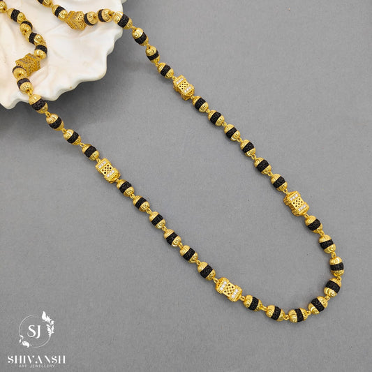 Elegant Rudraksha Mala with Diamond Beads ML-21