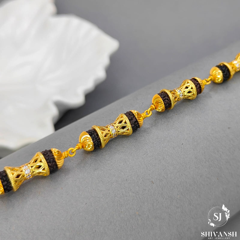 Rudraksha Damru Bracelet SJ-BR-04 Shivansh art Jewellery