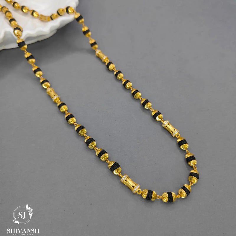 Exclusive Cylinder Beads Rudraksha Mala SJ-ML-03 - Shivansh art jewellery