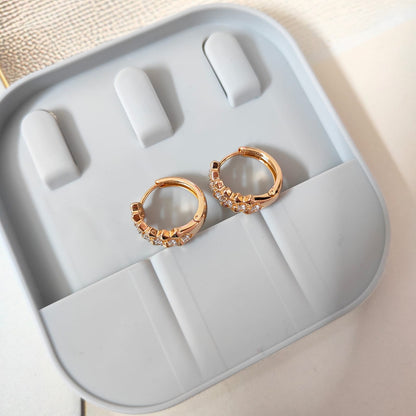 BLING ROSEGOLD HOOPS