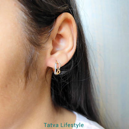 TWISTED ROSEGOLD HOOPS