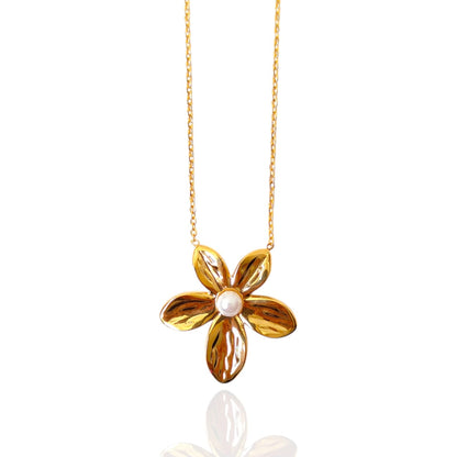 PEARL FLOWER NECKLACE