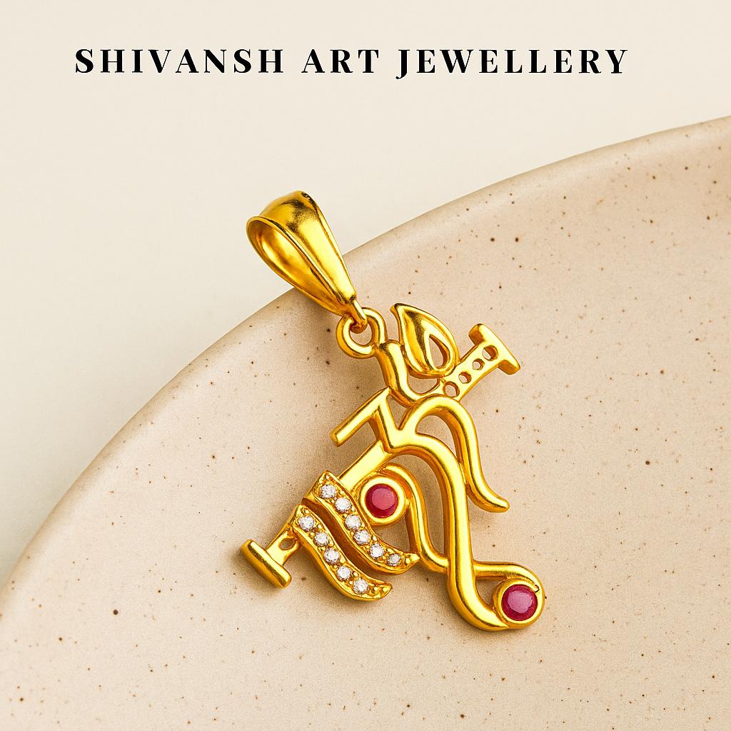 Premium Design Krishna Basuri Gold Plated Pendent