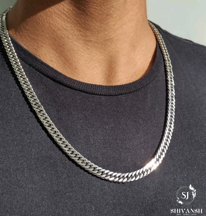 Men’s Silver Plated Cuban Link Chain